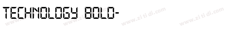 Technology Bold字体转换
